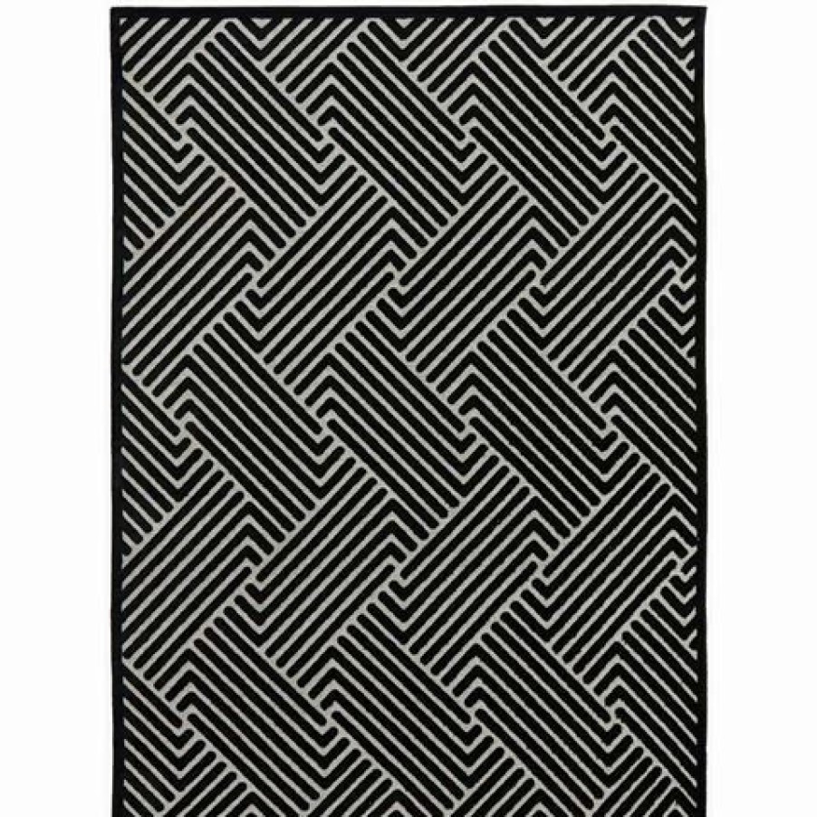 Rugs * | Tapete Rug York Alice Rug Black 330X240Cm