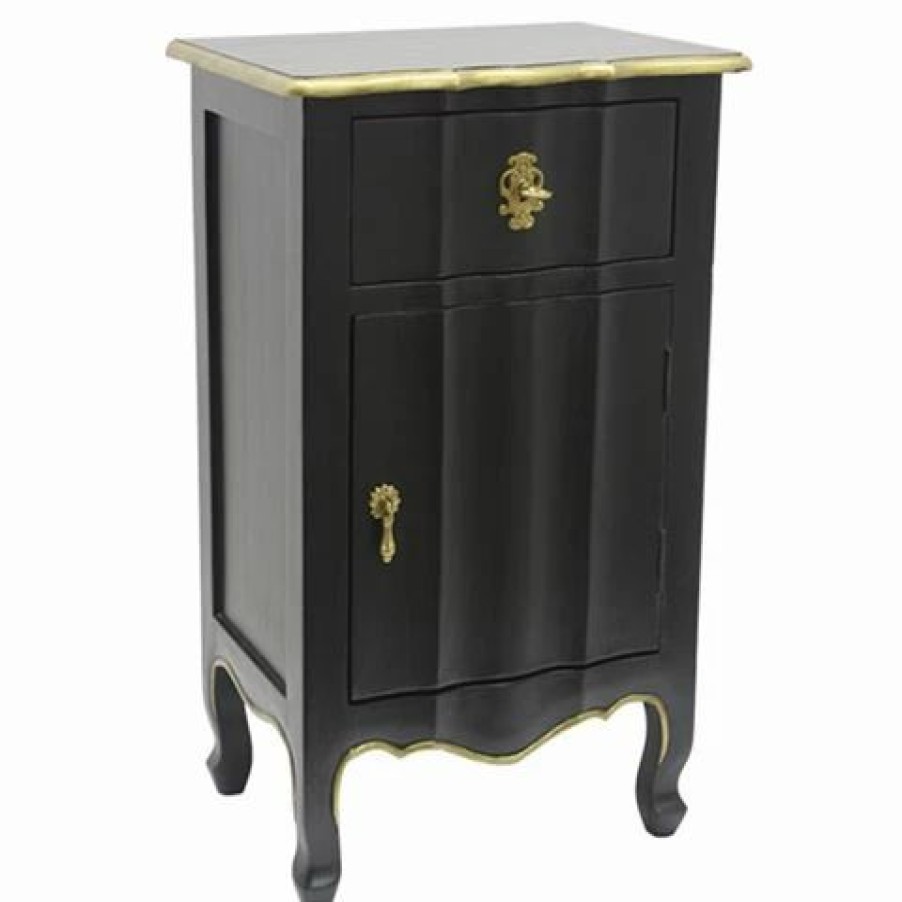 Furniture * | Dasch Dynasty Bedside Table With One Door & One Drawer