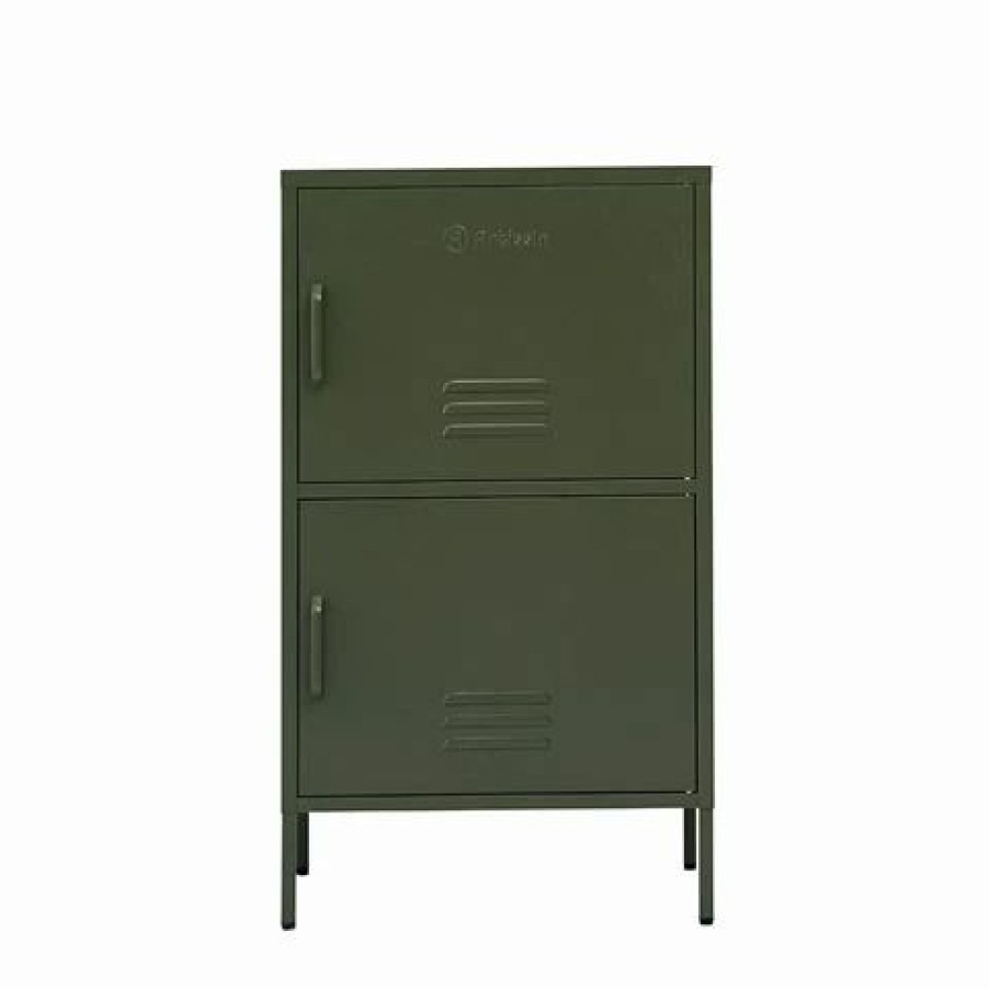 Furniture * | Artissin Double Storage Shelf Organizer Bedroom Green