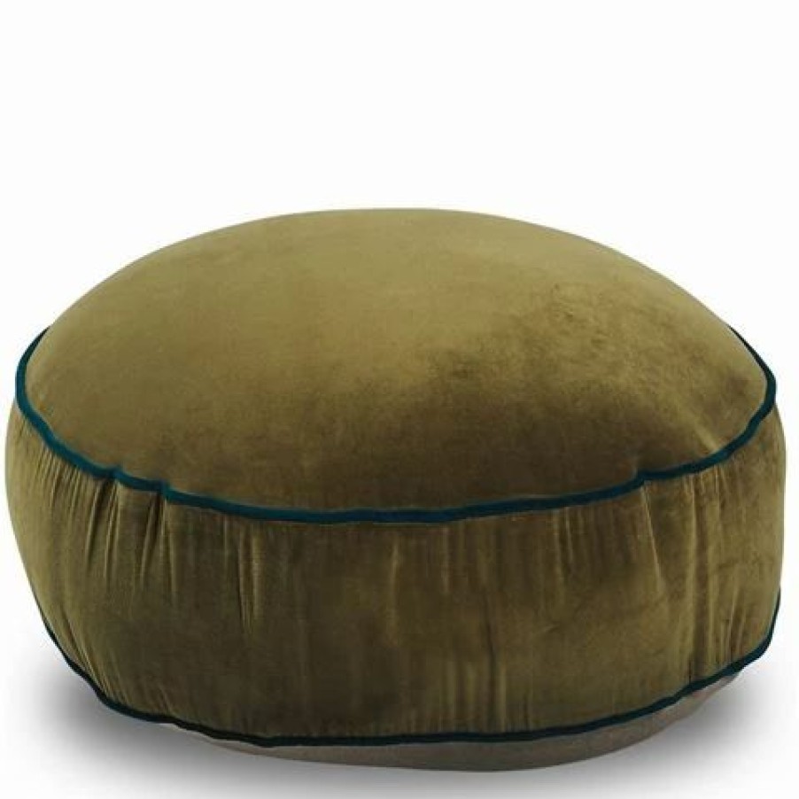 Cushions * | Canvas & Sasson Classic Floor Cushion Olive 60X15Cm