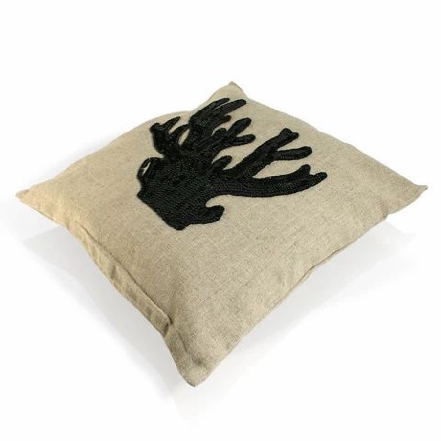 Cushions * | Cam Icon Coral Cushion Cover Black