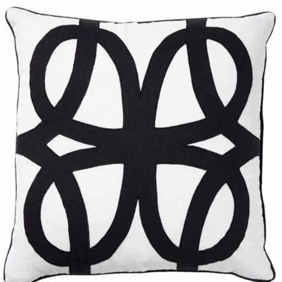 Cushions * | Paloma Linen Thea Black 50X50Cm