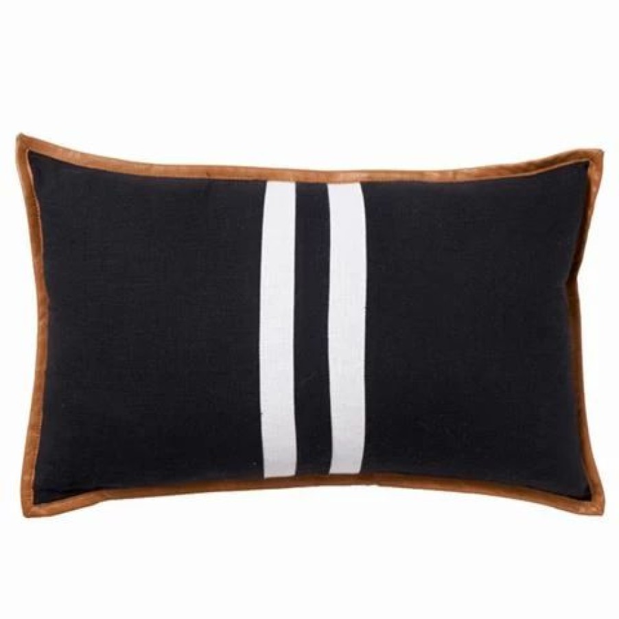 Cushions * | Paloma Portofino Stripe Black 30X50Cm