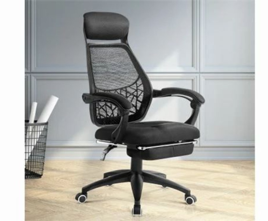 Furniture * | Home Office Design Gaming Desk Chair Black