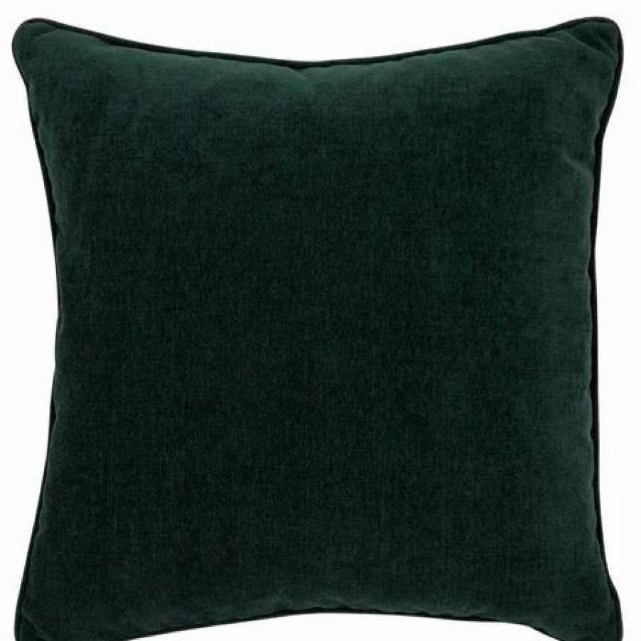 Cushions * | Cafe Lighting Serene Square Feather Cushion Forest Green