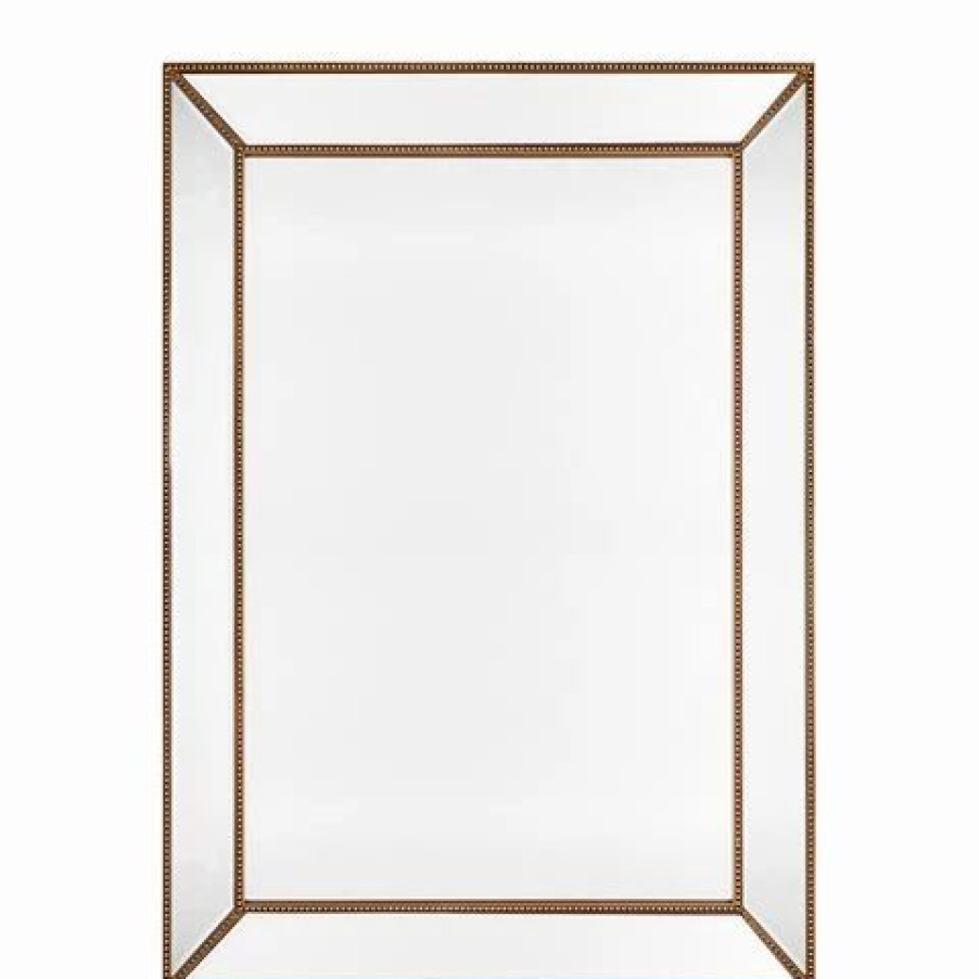 Furniture * | Cafe Lighting Zeta Wall Mirror Large Antique Gold