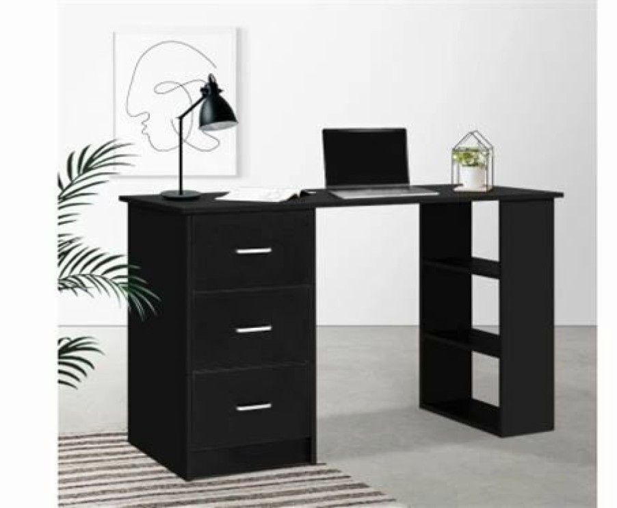 Furniture * | Home Office Design Desk 120Cm Black