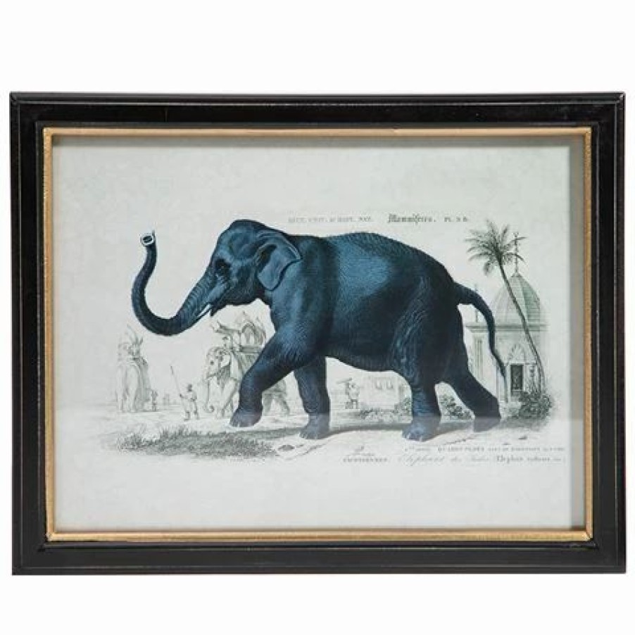 Furniture * | Luxe By Peter'S Safari Animal Print Frame Elephant